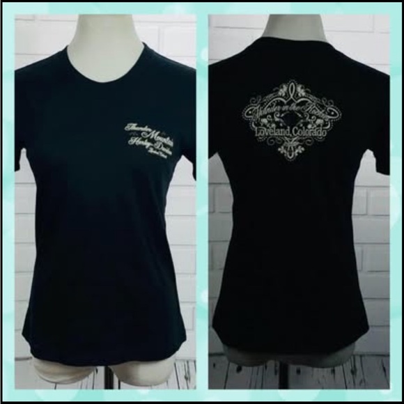 Harley-Davidson Tops - NWT Harley Davidson Black Thunder Mountain Tee - Large